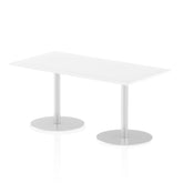 Dynamic Italia 1600 x 800mm Poseur Rectangular Table White Top 725mm High Leg ITL0288 DD